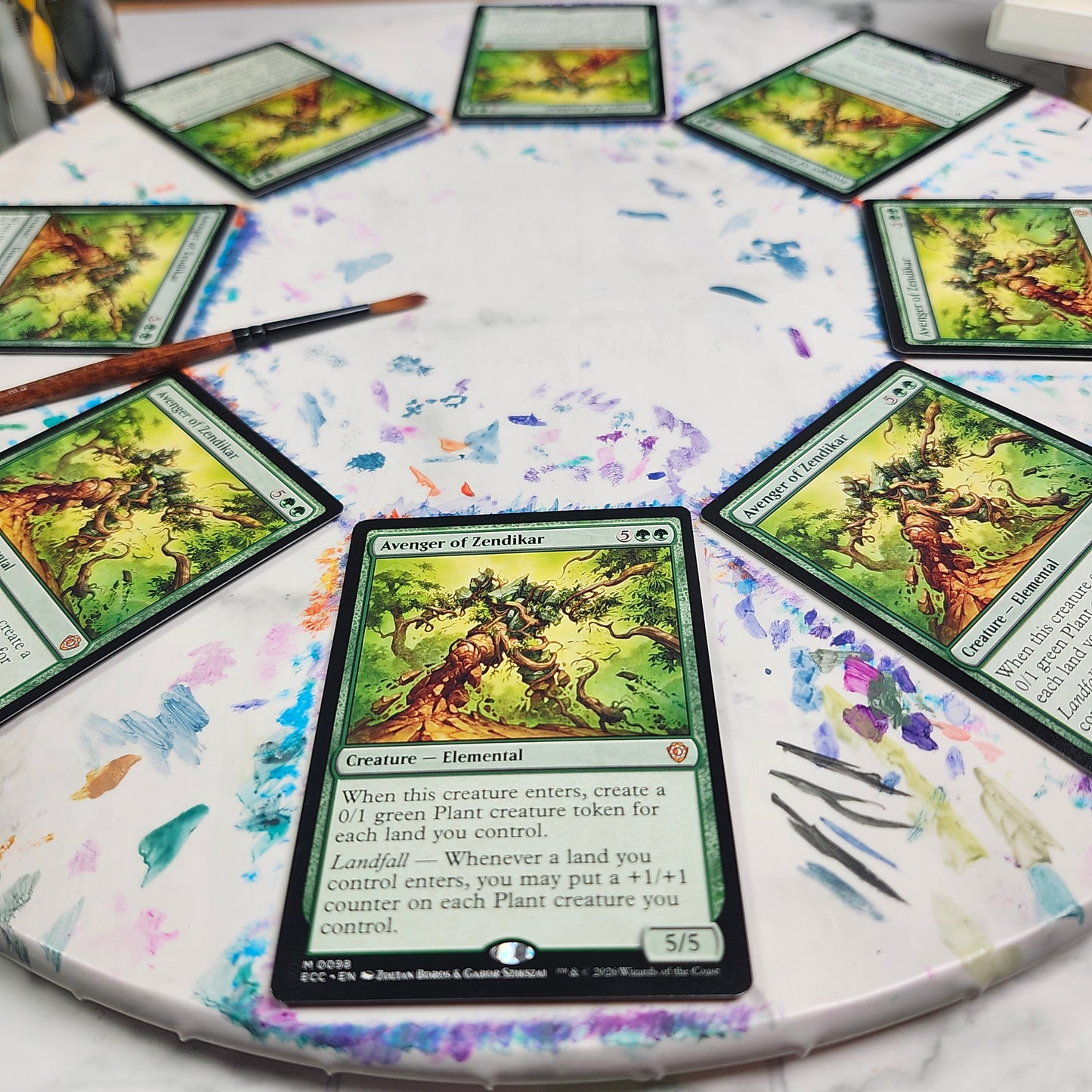 Avenger of Zendikar Extended Art Alter - Weekend Wheel No.3
