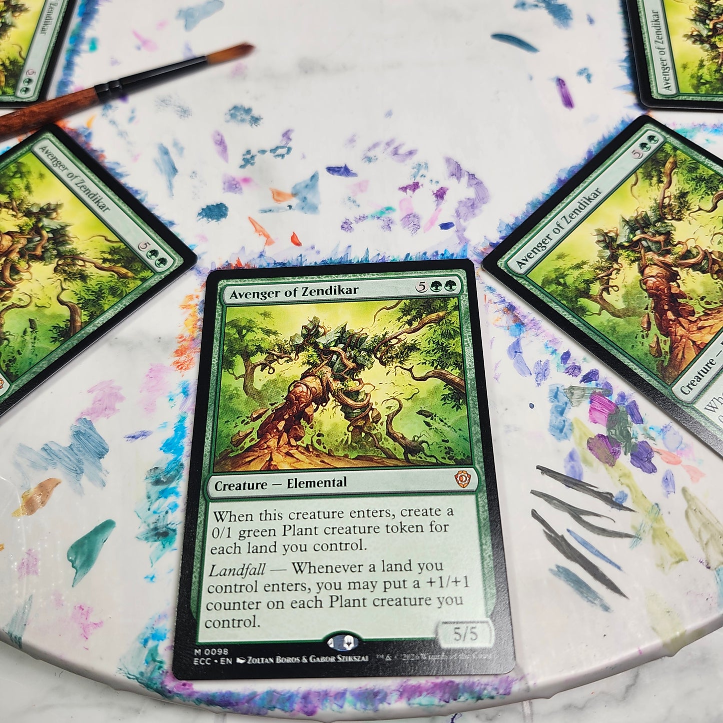 Avenger of Zendikar Extended Art Alter - Weekend Wheel No.3